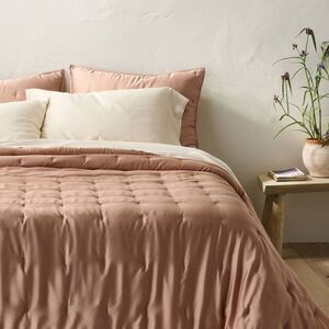 Casaluna - Full/Queen Rayon from Bamboo Quilt Light Adobe Cla Clay